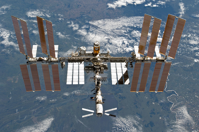 Sts 133 International Space Station After Undocking 5